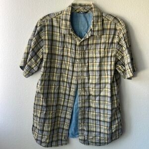 The north face shirt men’s size medium plaid button up